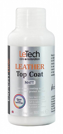 Защитный лак для кожи (Leather Top Coat) Matt/ 200 мл / LeTech