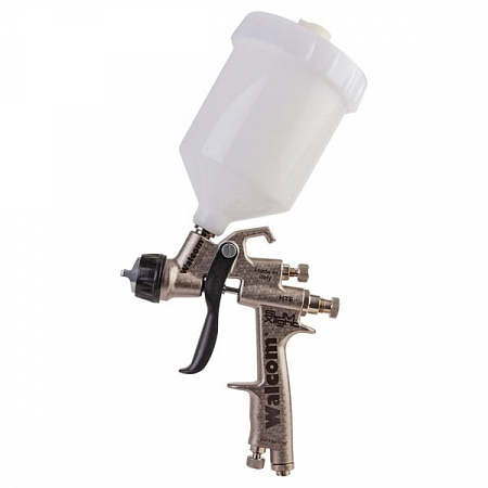 Краскопульт SLIM X-LIGHT HALO/HTE SR, сопло 1,4 мм, верхний бачок 0,68л, без манометра, WALCOM