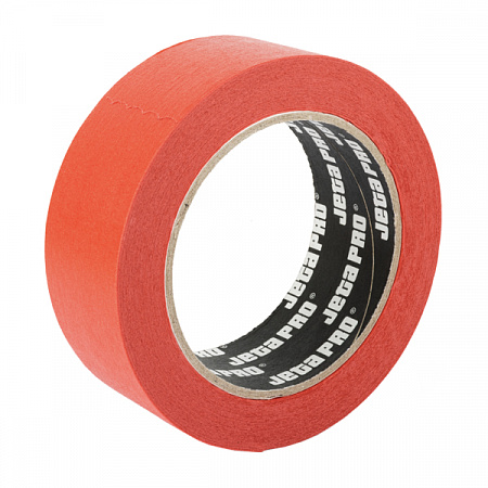 Скотч JETA PRO КРАСНЫЙ бумажный 90°C 25мм х40м, устойчивый к УФ, ВОДОСТОЙКИЙ