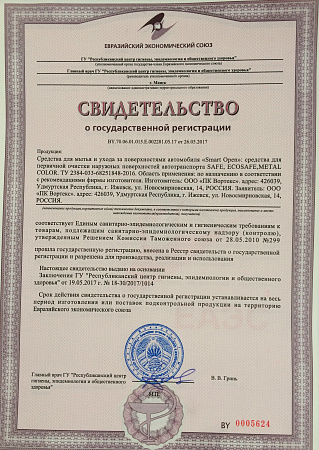 Очиститель нейтральный дисков и кузова 0,5л триггер Metal Color 06 SMART OPEN