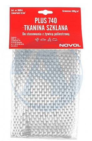 Стеклоткань PLUS 740 500грх0,5м2 NOVOL 