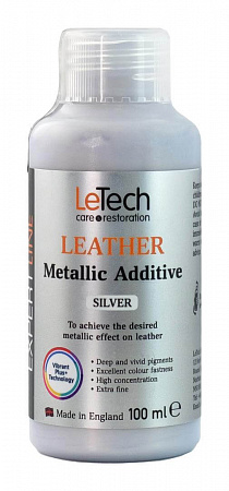 Краска для кожи металлик (Leather Metallic Additive) Pearlescent. Перламутр, 100 мл, LeTech