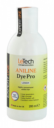 Анилиновый краситель для кожи (Leather Aniline Dye Pro) Black, Чёрный, 100 мл, LeTech