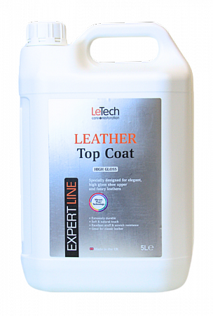 Защитный лак для кожи (Leather Top Coat) High Gloss/ 200 мл / LeTech