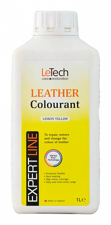 Краска для кожи (Leather Colourant) Lemon Yellow / 100 мл / LeTech