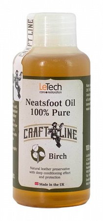 Костное масло натуральное (Neatsfoot Oil Natural) 100% Pure, 100 мл, LeTech