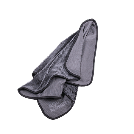 Полотенце для сушки, обметка краев, чёрное, 60*90 см, 1000гр/м², AQUA MONSTER Autech