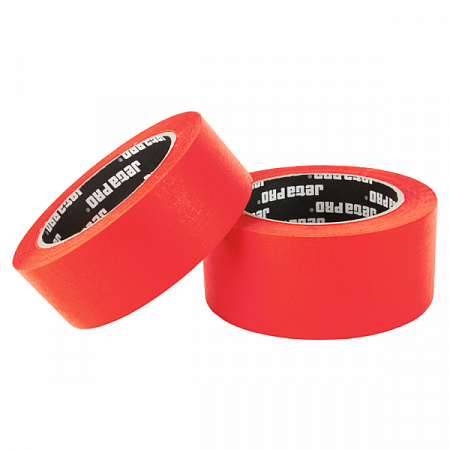 Скотч JETA PRO КРАСНЫЙ бумажный 90°C 25мм х40м, устойчивый к УФ, ВОДОСТОЙКИЙ