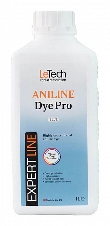 Анилиновый краситель для кожи (Leather Aniline Dye Pro) Black, Чёрный, 100 мл, LeTech