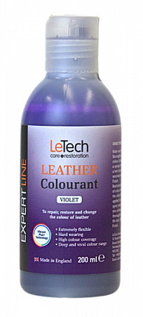 Краска для кожи (Leather Colourant) Violet, Фиолетовый, 100 мл,  LeTech