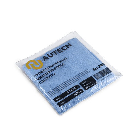 Салфетка микрофибра голубая 40*40 AUTECH