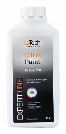 Краска для уреза кожи (Leather Edge Paint) Carbon Black / 145 мл / LeTech