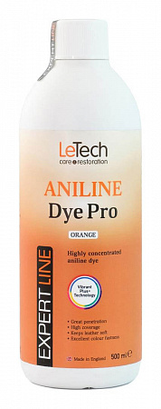 Анилиновый краситель для кожи (Leather Aniline Dye Pro) Black, Чёрный, 100 мл, LeTech
