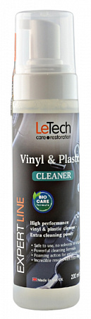 Средство для чистки пластика и винила (Vinyl & Plastic Cleaner), 200 мл, с пенообразов., LeTech