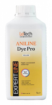 Анилиновый краситель для кожи (Leather Aniline Dye Pro) Black, Чёрный, 100 мл, LeTech
