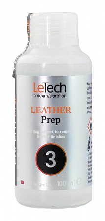 Средство для удаления краски с кожи (Leather Prep) / 100 мл / LeTech
