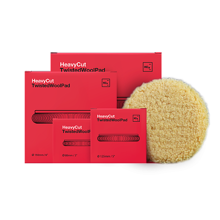 Полировальный круг, меховой из скрученной овечьей шерсти, Ø150*25 мм, Twisted Wool Pad KochChemie