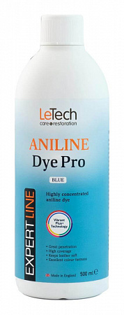 Анилиновый краситель для кожи (Leather Aniline Dye Pro) Black, Чёрный, 100 мл, LeTech