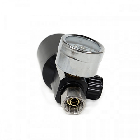 Регулятор входной с манометром для краскораспылителей, содинение F 1/4" JFR10 JETAPRO