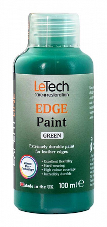 Краска для уреза кожи (Leather Edge Paint) Green / 145 мл / LeTech