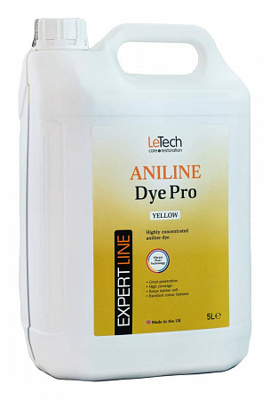 Анилиновый краситель для кожи (Leather Aniline Dye Pro) Black, Чёрный, 100 мл, LeTech