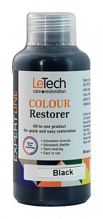 Средство для восстановления цвета кожи (Leather Colour Restorer) Black / 100 мл / LeTech