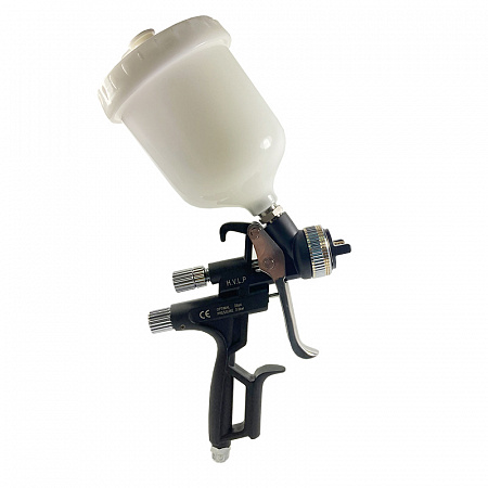 Краскопульт JP5000 HVLP,сопло 1,3мм JETAPRO, верхний пластиковый бачок 0,6 л