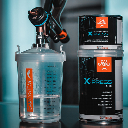 Лак акриловый 2K   CC.21 X-press  сушка 5 мин.  1л +0,5л компл.
