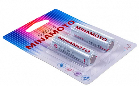 Элем.питан. MINAMOTO, питания АА., LR6, 2шт в блистере, поштучно