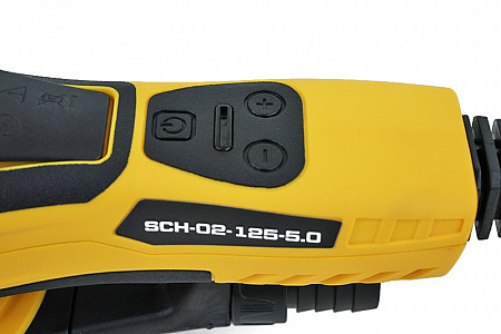 SCH-02-125-5.0 шлиф. машинка ручная 220V/50Hz, 350W, без мешка для пыли, с магнитным тормозом подошвы, эксцентрик 2,5 мм