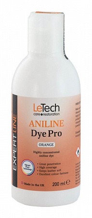 Анилиновый краситель для кожи (Leather Aniline Dye Pro) Black, Чёрный, 100 мл, LeTech