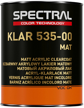 Лак HS акриловый матовый 2К (2+1) 1л Klar 535-00 SR SPECTRAL