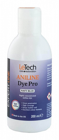 Анилиновый краситель для кожи (Leather Aniline Dye Pro) Black, Чёрный, 100 мл, LeTech