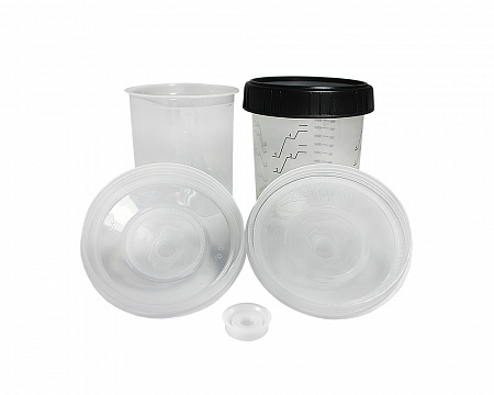 Стакан одноразовый с крышкой и ситечком 190мк. 600мл JETAPRO ( 50 шт в упаковке )