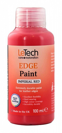 Краска для уреза кожи (Leather Edge Paint) Imperial Red / 100 мл / LeTech