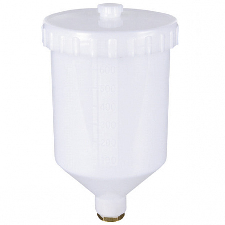 Бачок верхний 600 мл.для краскопультов Kiwami4, Kiwami3, Kiwami, WS-400, LS-400, SUPERNOVA резьба "папа" IWATA