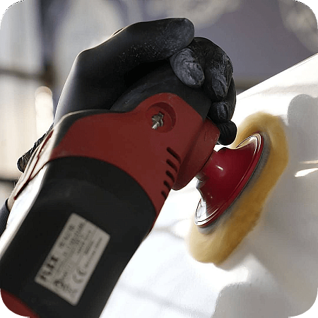 Полировальный круг, меховой из скрученной овечьей шерсти, Ø150*25 мм, Twisted Wool Pad KochChemie