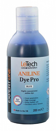 Анилиновый краситель для кожи (Leather Aniline Dye Pro) Black, Чёрный, 100 мл, LeTech