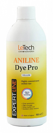 Анилиновый краситель для кожи (Leather Aniline Dye Pro) Black, Чёрный, 100 мл, LeTech