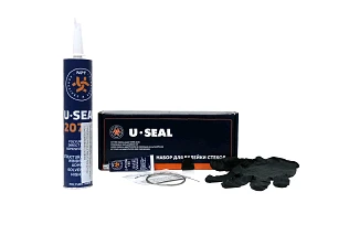 Набор для вклейки автомобильных стекол, 2 часа, NEW U-Seal 201