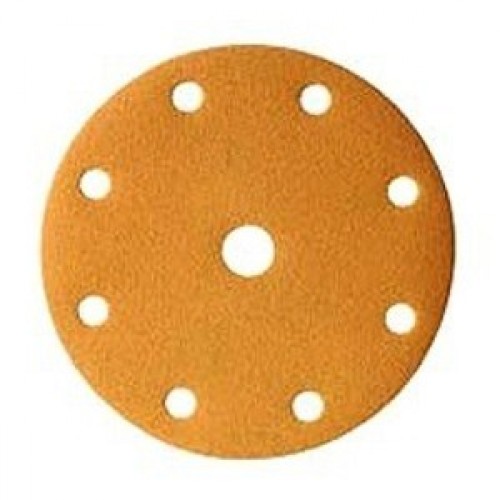 Круг шлифовальный золотистый на липучке 150мм Р1200 9отв.SINMIGHT 