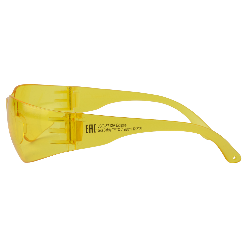 Очки защитные открытого типа, янтарные линзы, Eclipse, JetaPro