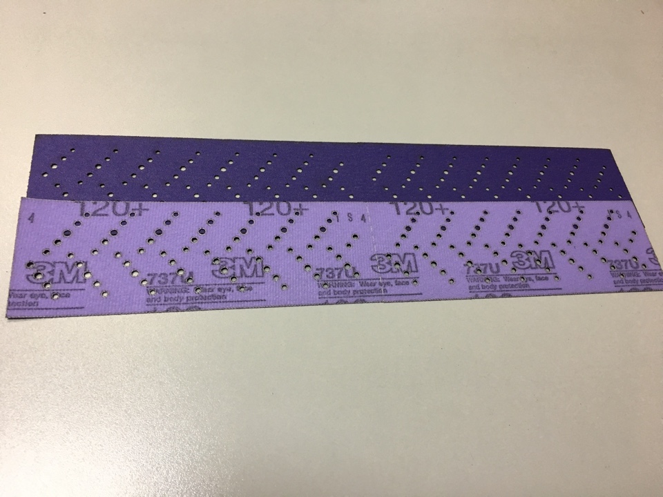 Полоска шлифовальная Cubitron II 737U Hookit Purple+ 70ммx396мм P320+ 3M  