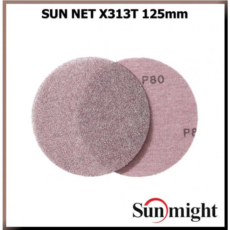 P 600 Шлифовальный круг SUNMIGHT SUN NET X313T 125мм на липучке, сетка 82118