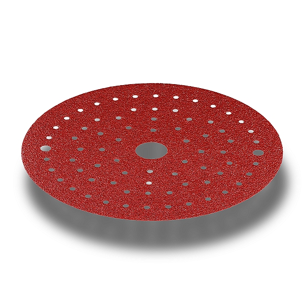 P120  Ø 150 мм  Multiholes  Круг шлифовальный на пластиковой основе  RED FILM
