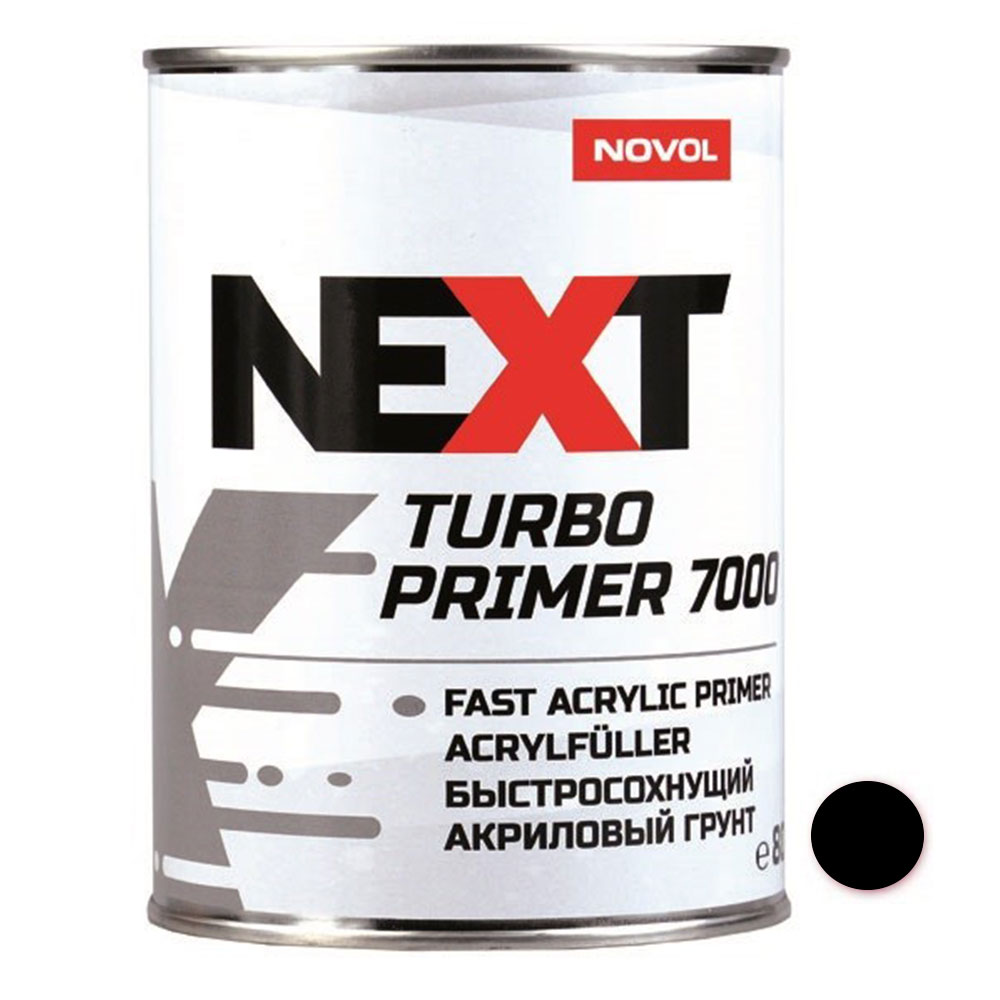 Грунт акриловый (4+1) Черный 0,8л TURBO 7000+отверд H7900 0,2л компл NEXT