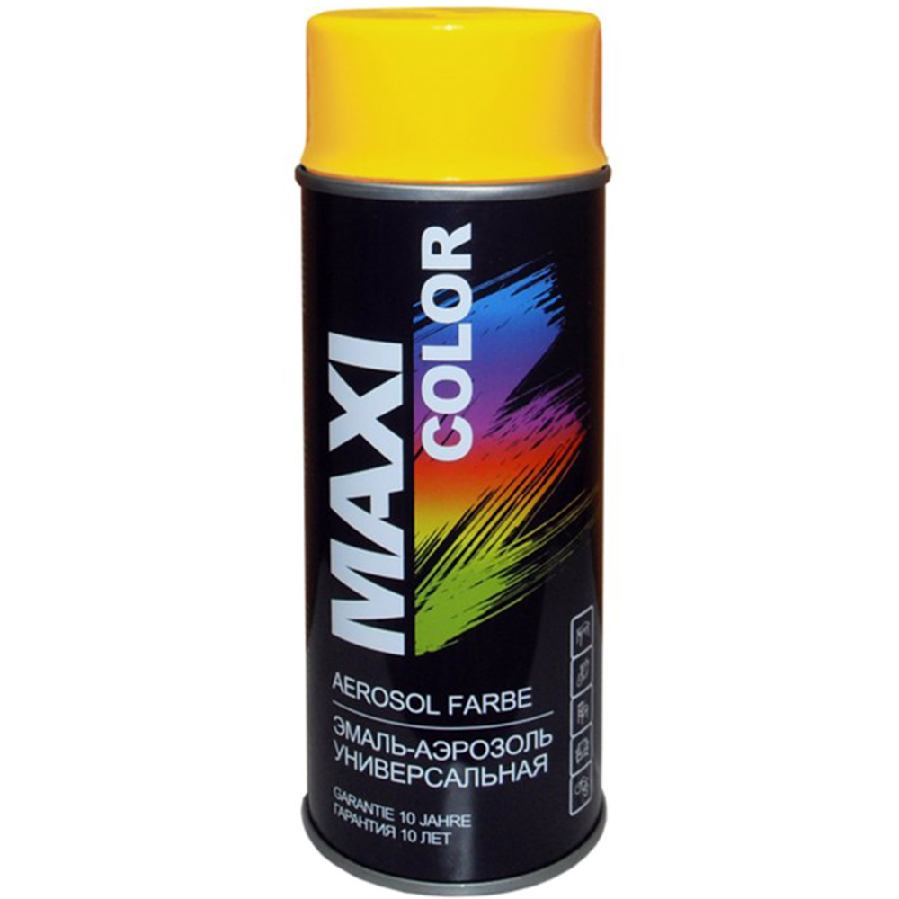 Эмаль RAL 1004 Золотисто-жёлтая 400мл аэрозоль MAXI COLOR