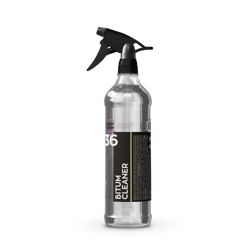 36 Очиститель битума и смолы деликатный, SMART BITUM CLEANER, 0,5л. SMART OPEN