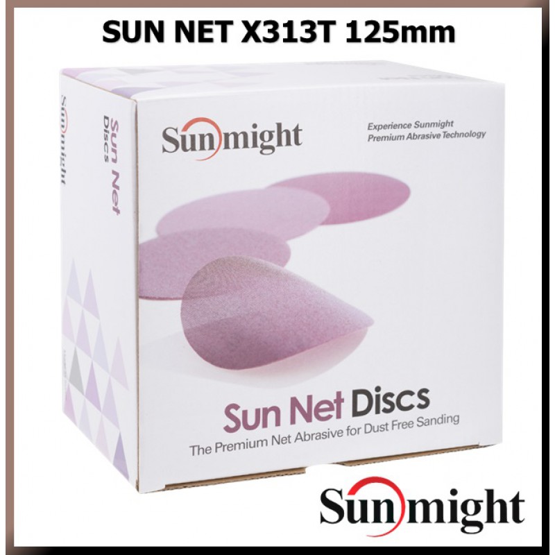 P 600 Шлифовальный круг SUNMIGHT SUN NET X313T 125мм на липучке, сетка 82118