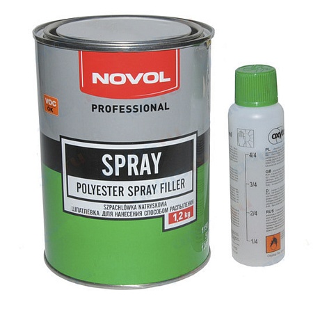 Шпатлевка жидкая 1,2кг Spray NOVOL 